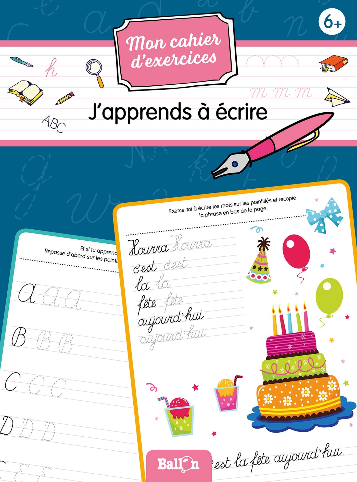 Mon cahier d'exercices (wipe and clean) - J'apprends à écrire 6+: Avec un stylo (Mon cahier d'exercices (wipe & clean), 1) Tiptoi & Games
