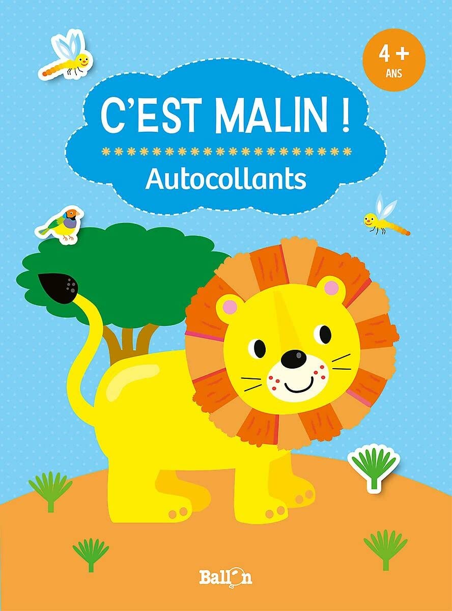 C'est malin ! Autocollants 4+ ans titre 2 LDS book