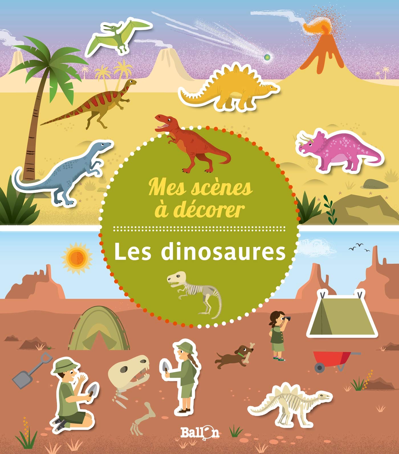 Les dinosaures (Mes scènes à décorer, 1) Tiptoi & Games