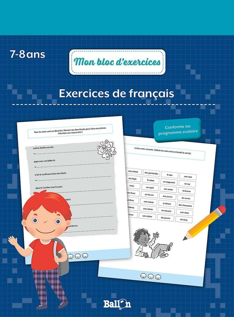 Product Image: Exercices de français 7+ (Mon bloc d'exercices, 1)