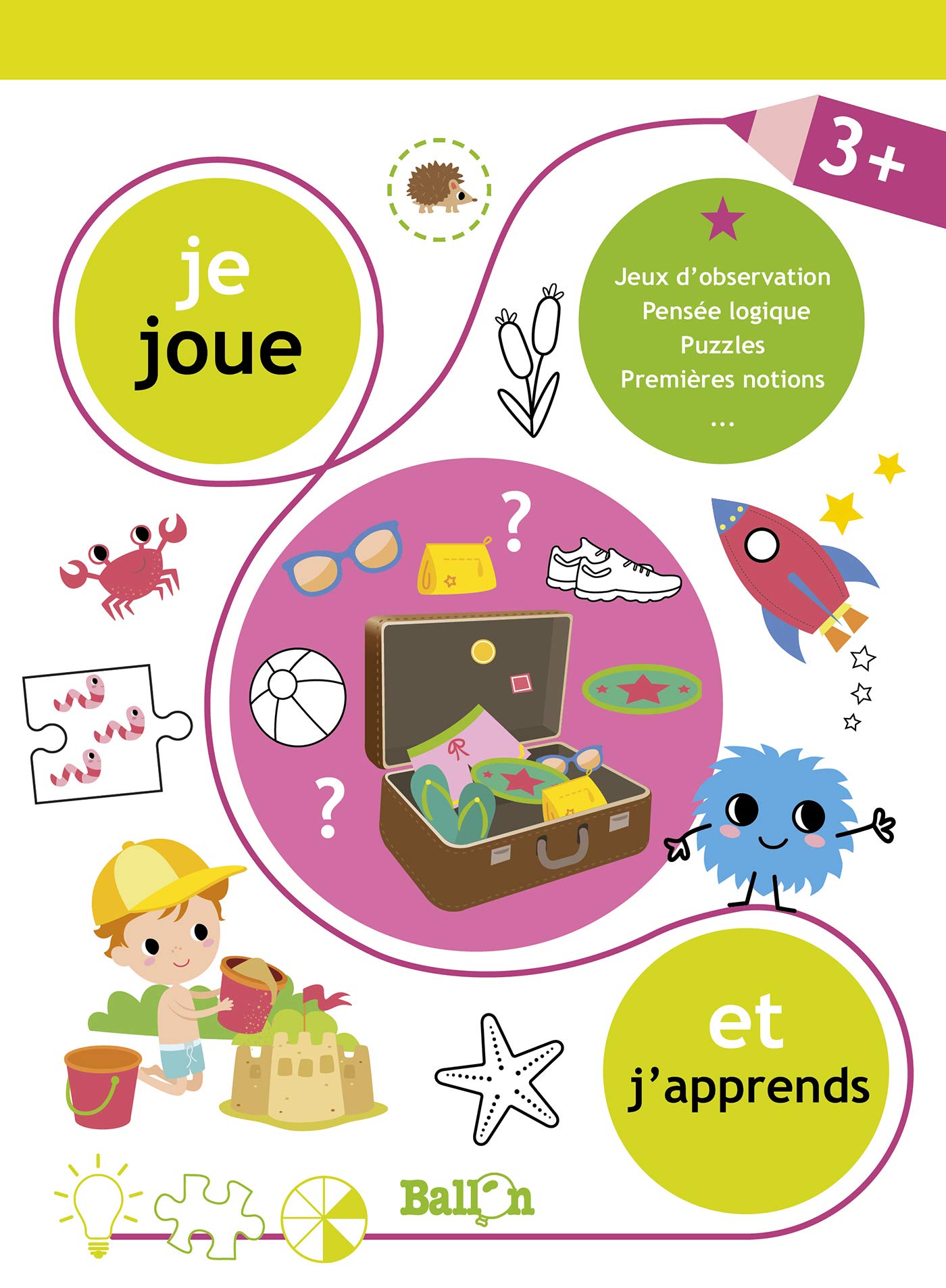Je joue et j'apprends 3+: Jeux d'observation, pensée logique, puzzles, premières notions... (Je pense et je joue, 1) Tiptoi & Games