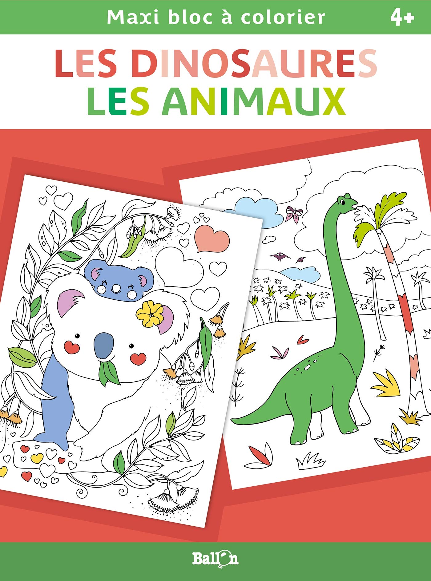 Animaux et dinosaures (Maxi bloc à colorier, 1) Tiptoi & Games