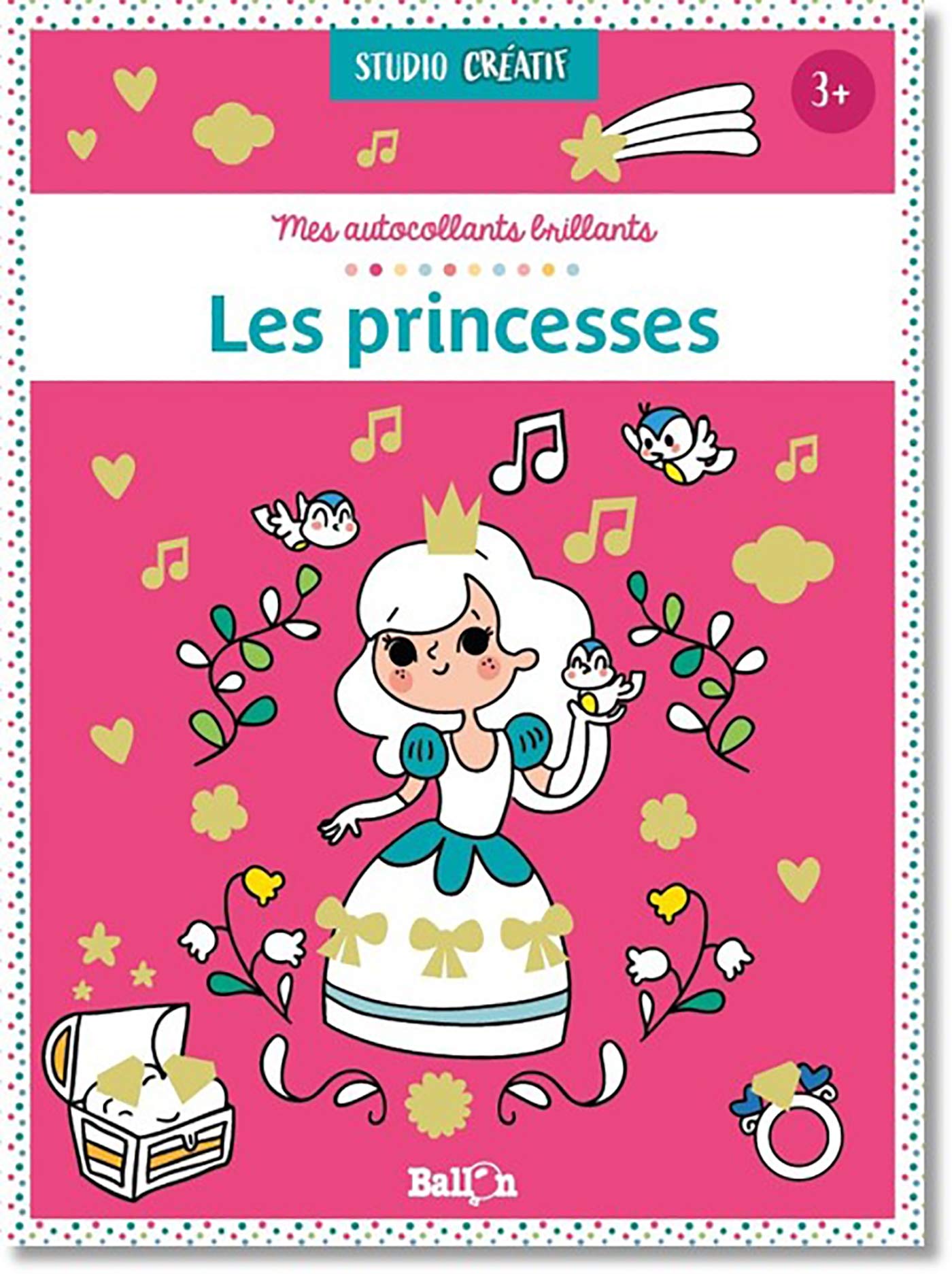 Mes autocollants brillants Les princesses book