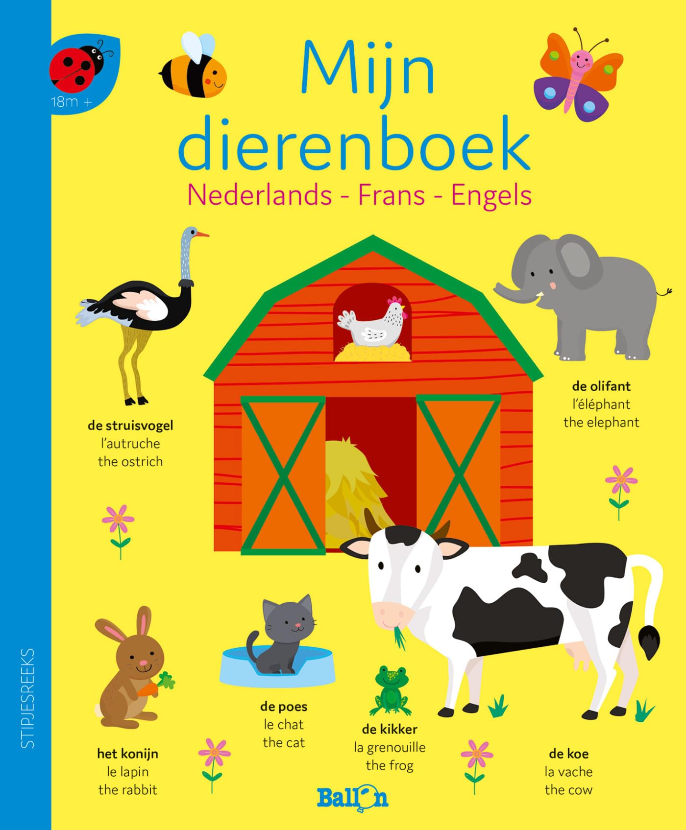 Mijn dierenboek: Nederlands, Frans, Engels (Stipjesreeks) Parents & Children