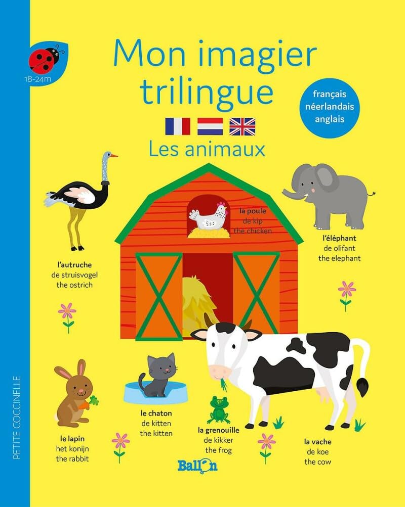 Mon imagier trilingue - Mes 100 premiers animaux (français-néerlandais-anglais) (Petite coccinelle, 1) Parents & Children
