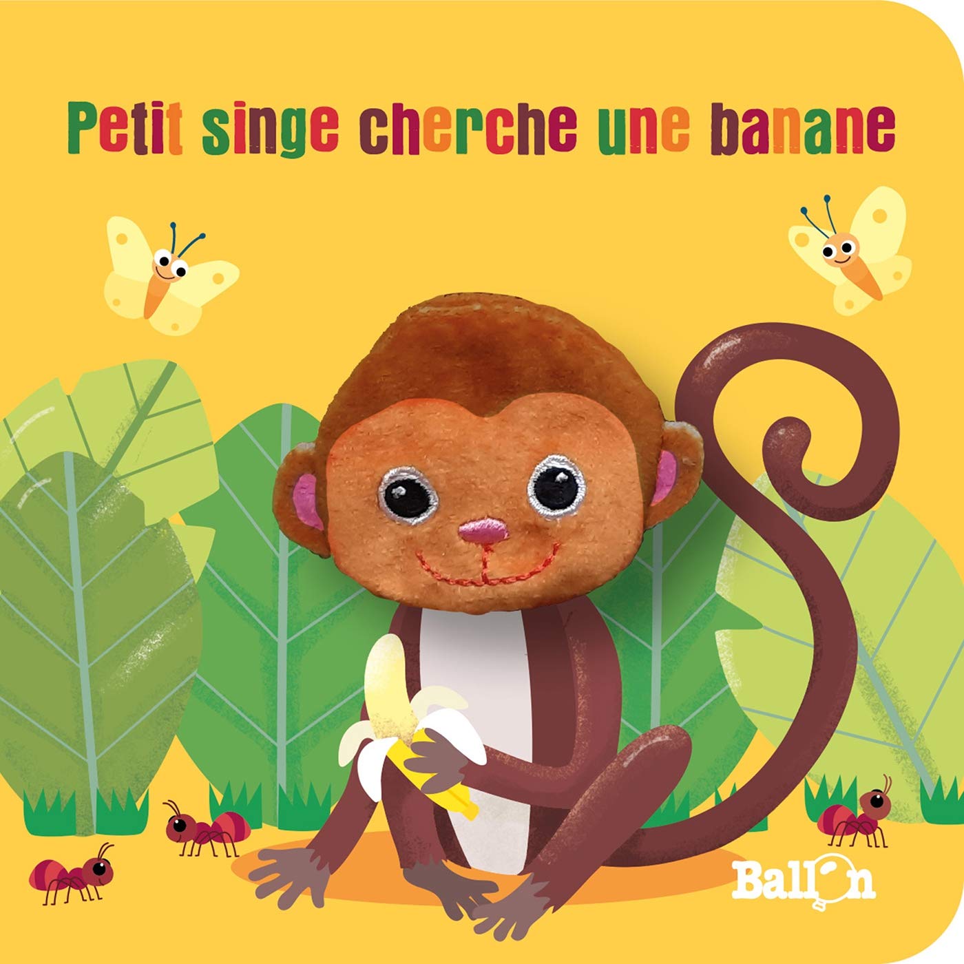 Livre marionnette : Petit singe cherche une banane book