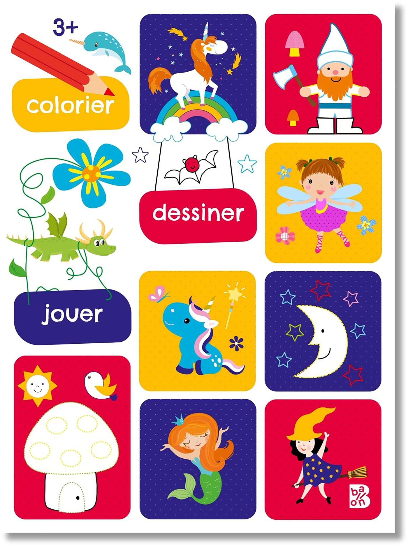 Mon premier livre de coloriages et de jeux 3+ (Livre de jeux, 1) Tiptoi & Games