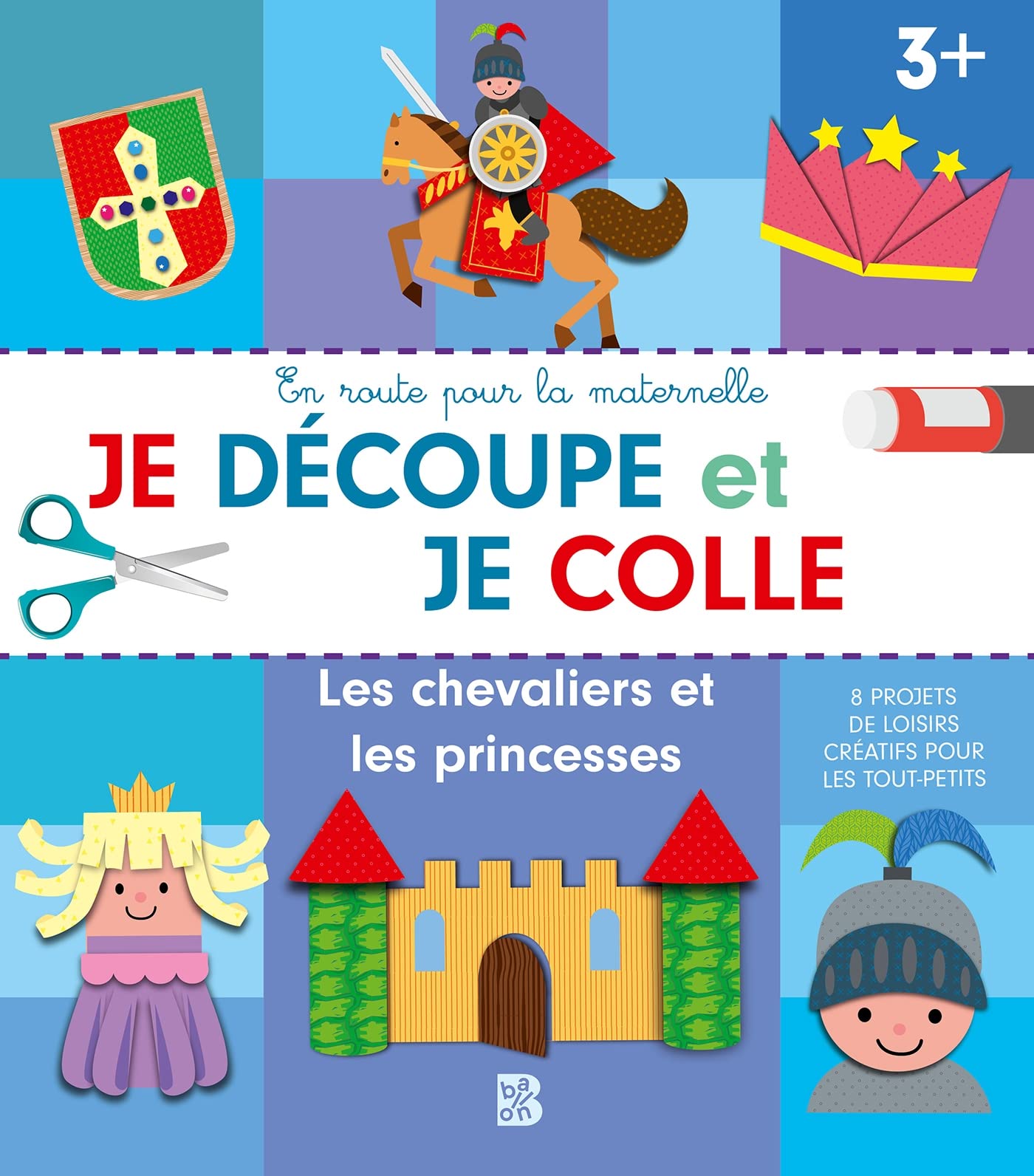 Je découpe et je colle - Les chevaliers et les princesses book