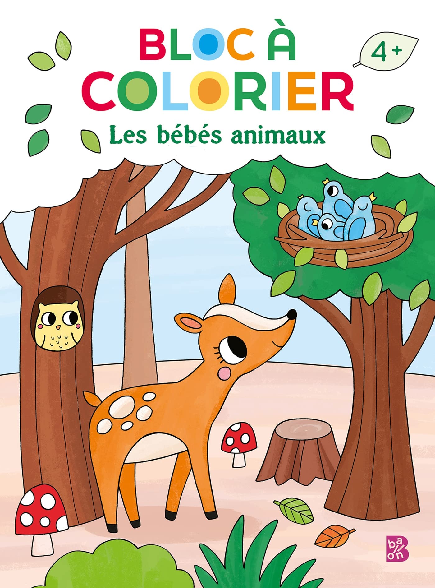 Bloc à colorier nouveau style: Les bébés animaux book