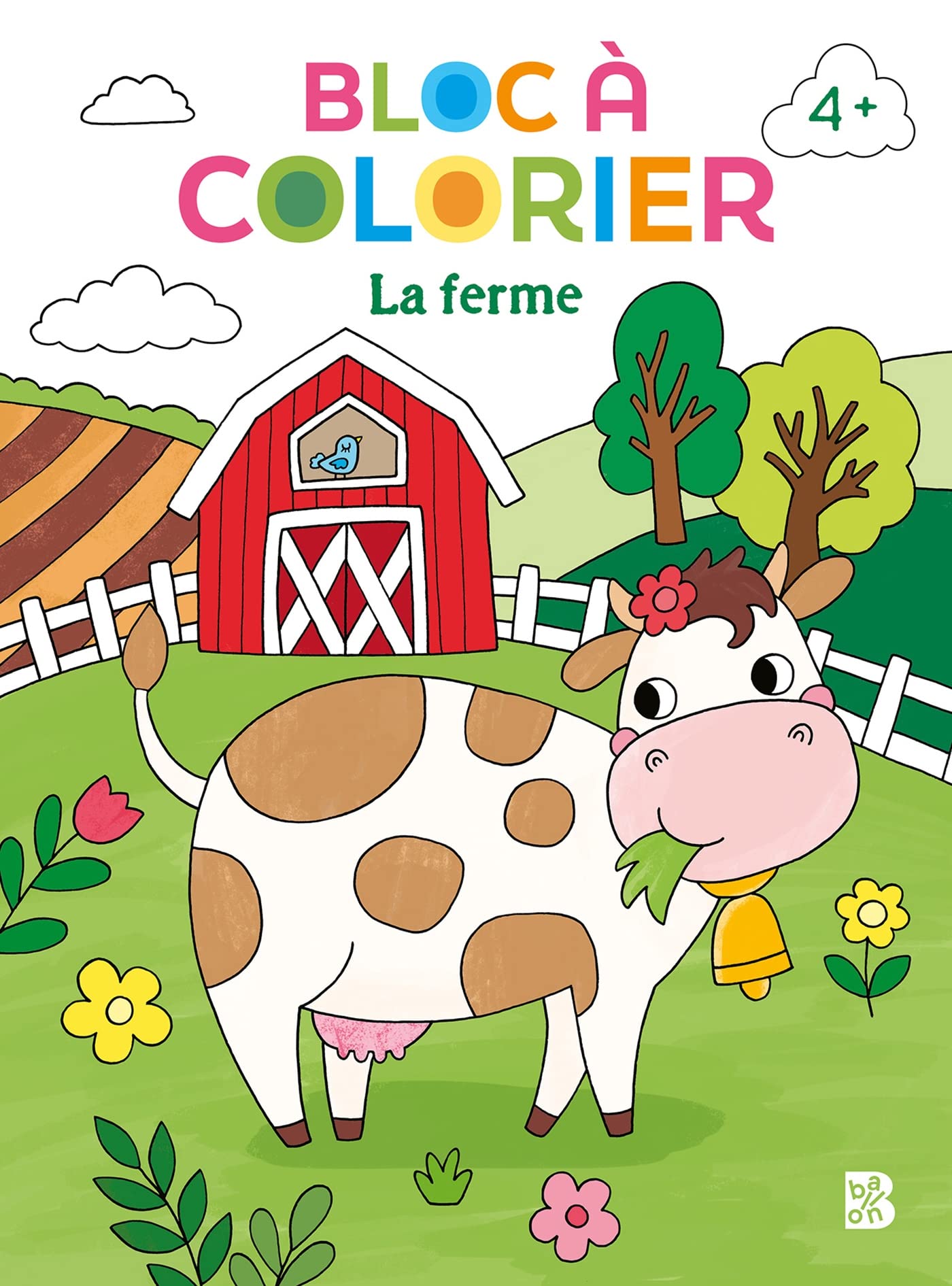 Bloc à colorier nouveau style: La ferme book