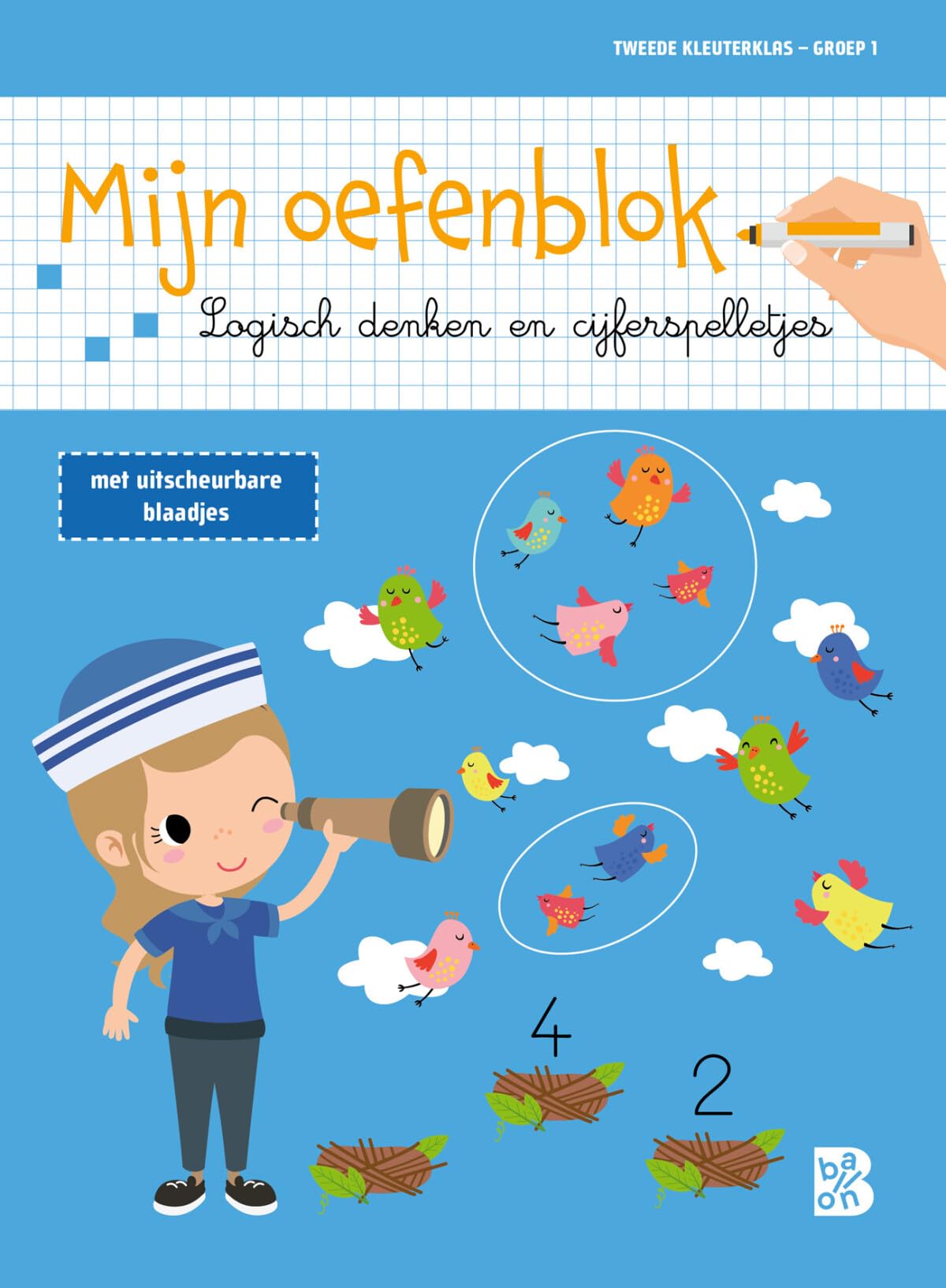 Mijn oefenblok: Logisch denken en cijferspelletjes (Tweede kleuterklas - groep 1) (Oefenblokken, 1) Tiptoi & Games