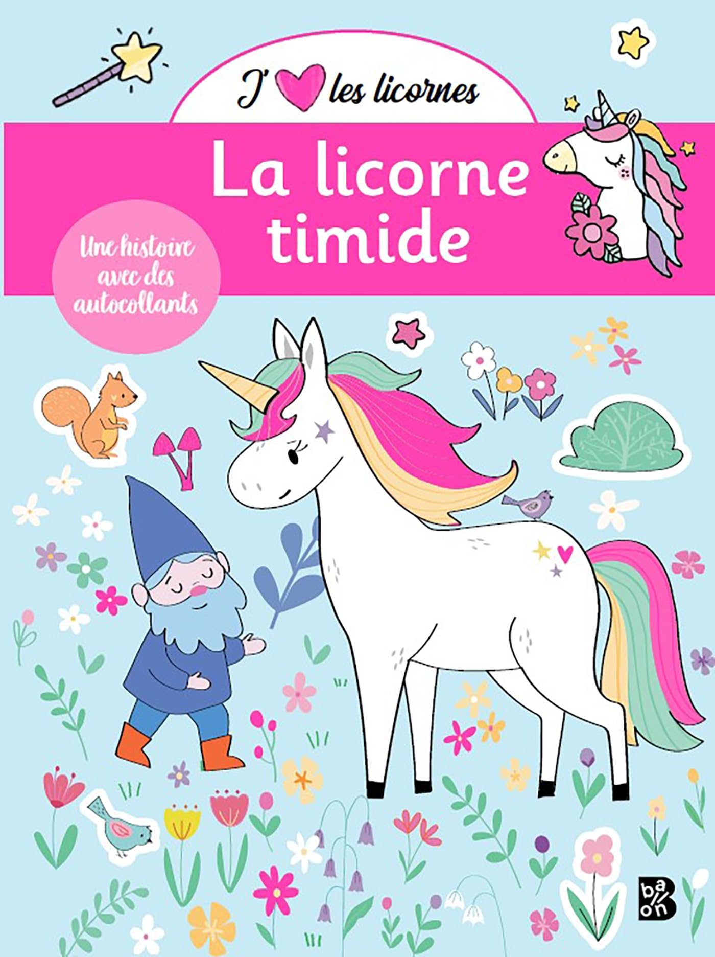 J'aime les licornes - Histoire à coller book