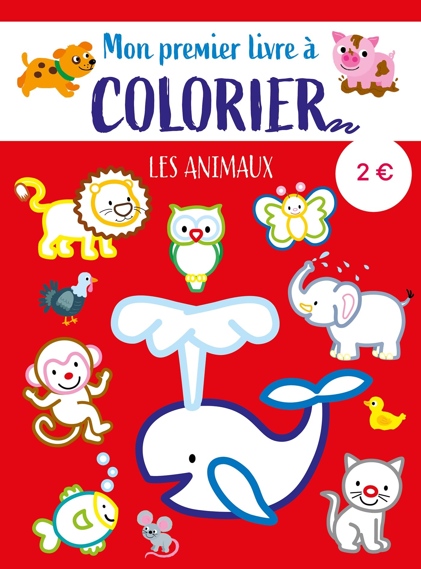 Mon premier livre à colorier - Les animaux book