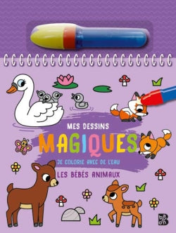Je colorie avec de l'eau : Les bébés animaux book