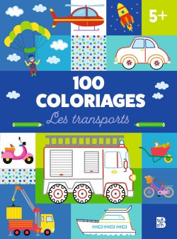 100 choses à colorier : Les transports 5+ book