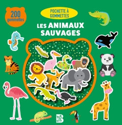Pochette à gommettes : Les animaux sauvages book