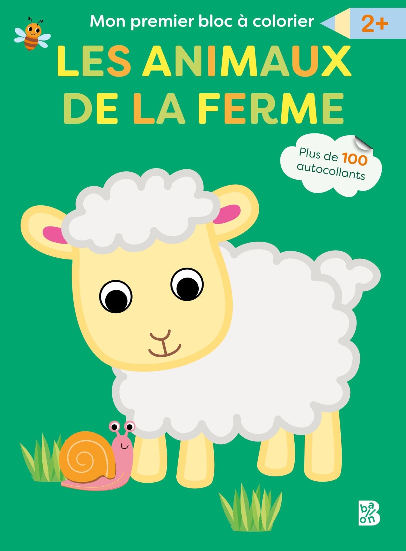 Mon premier bloc à colorier : Les animaux de la ferme book