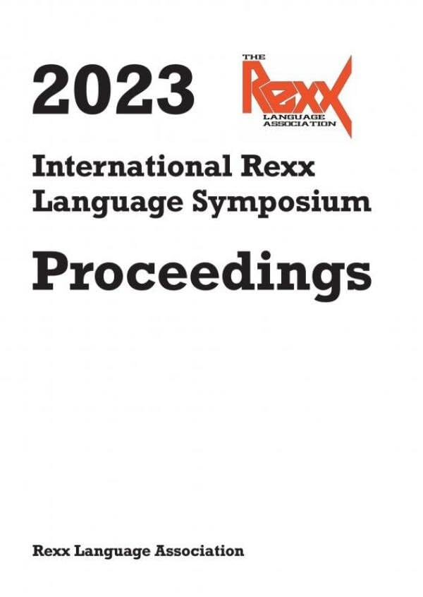 2023 International Rexx Language Symposium Proceedings Computer Science