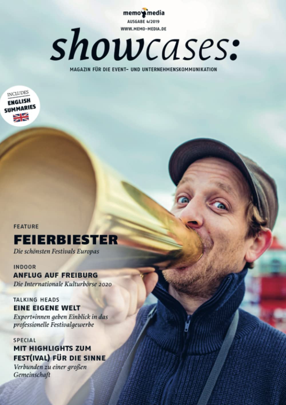 showcases 2019-04 | Fokus Festivals: Das memo-media Fachmagazin für die Event- & Unternehmenskommunikation Film, Art & Culture