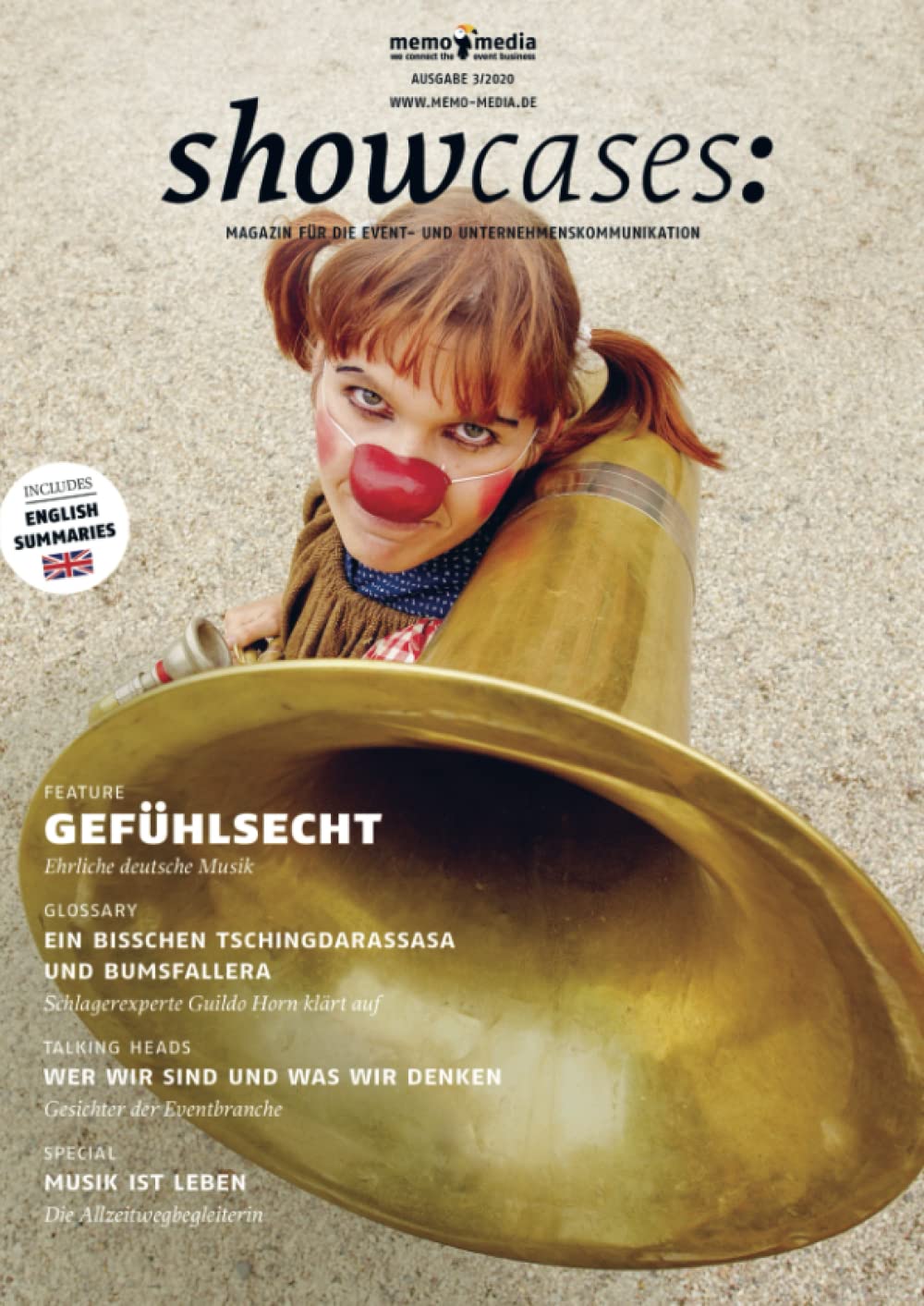 showcases 2020-03 | Fokus Musik: Das memo-media Fachmagazin für die Event- & Unternehmenskommunikation Film, Art & Culture