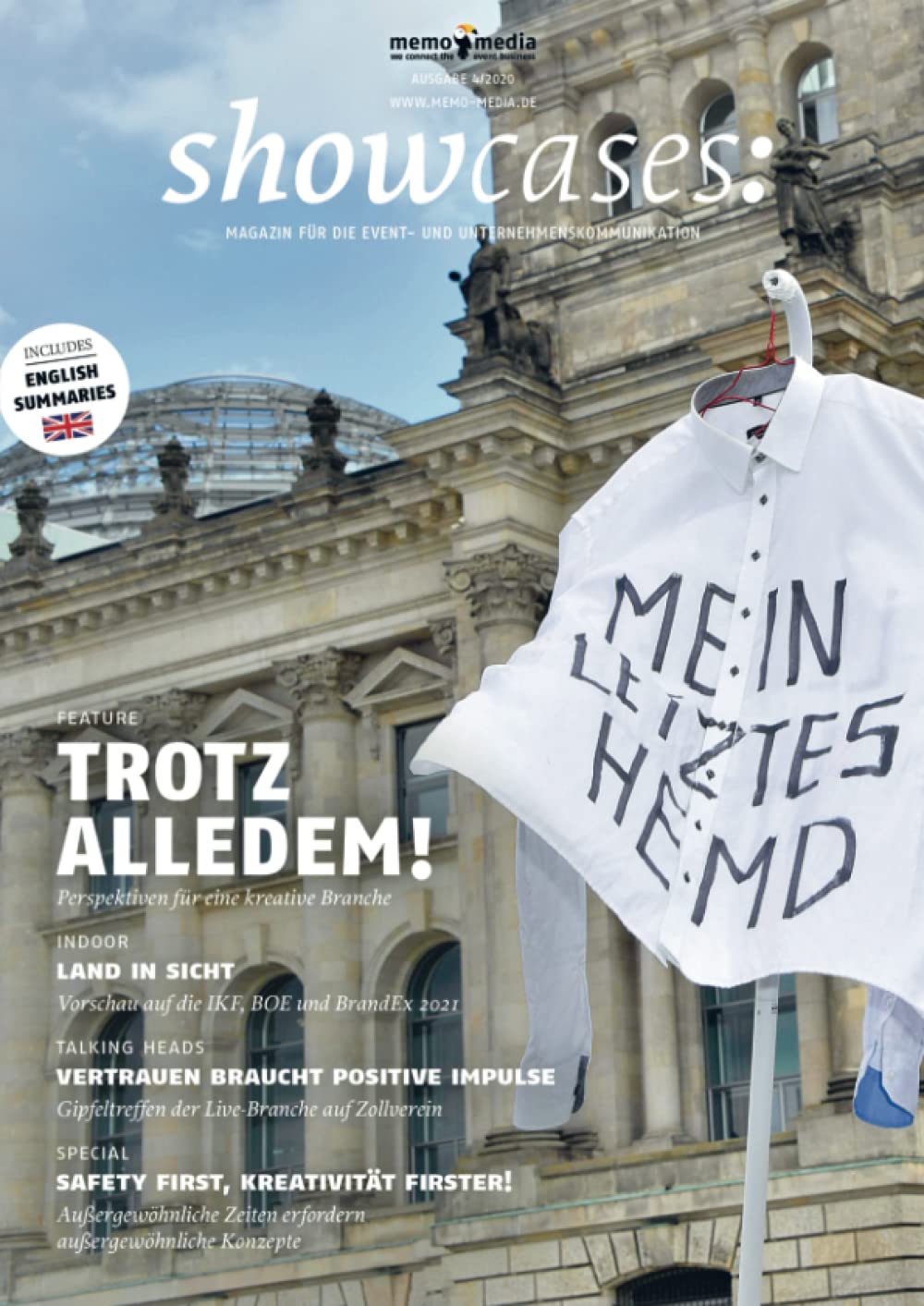 showcases 2020-04 | Fokus Perspektive: Das memo-media Fachmagazin für die Event- & Unternehmenskommunikation Film, Art & Culture
