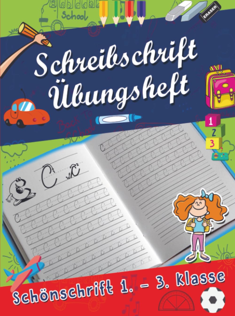 Schreibschrift Übungsheft: schön schreiben üben Buchstaben und Wörter 1. bis 3. Klasse Religion & Esotericism