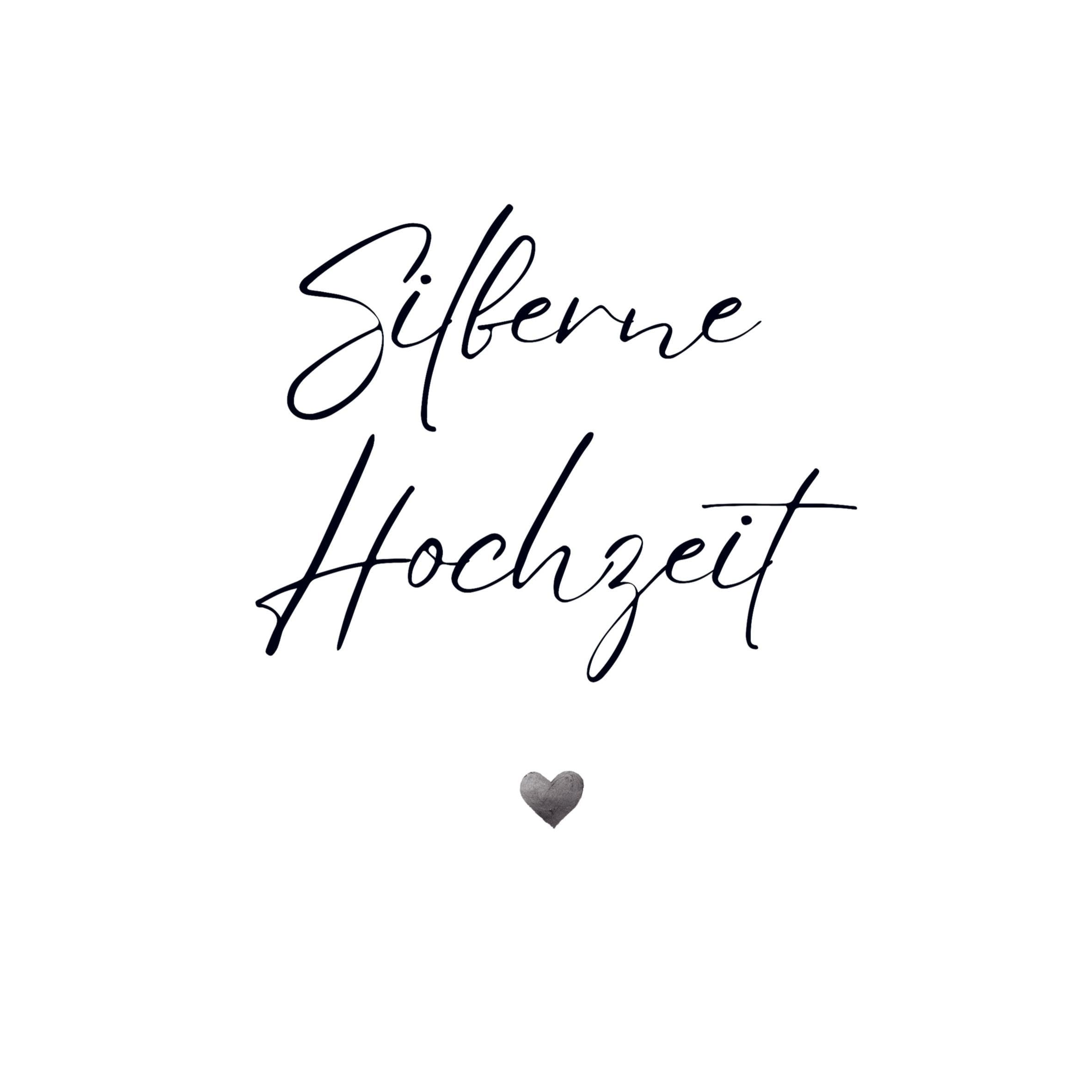 Gästebuch "Silberhochzeit"- Premium Gästebuch Blanko Memories