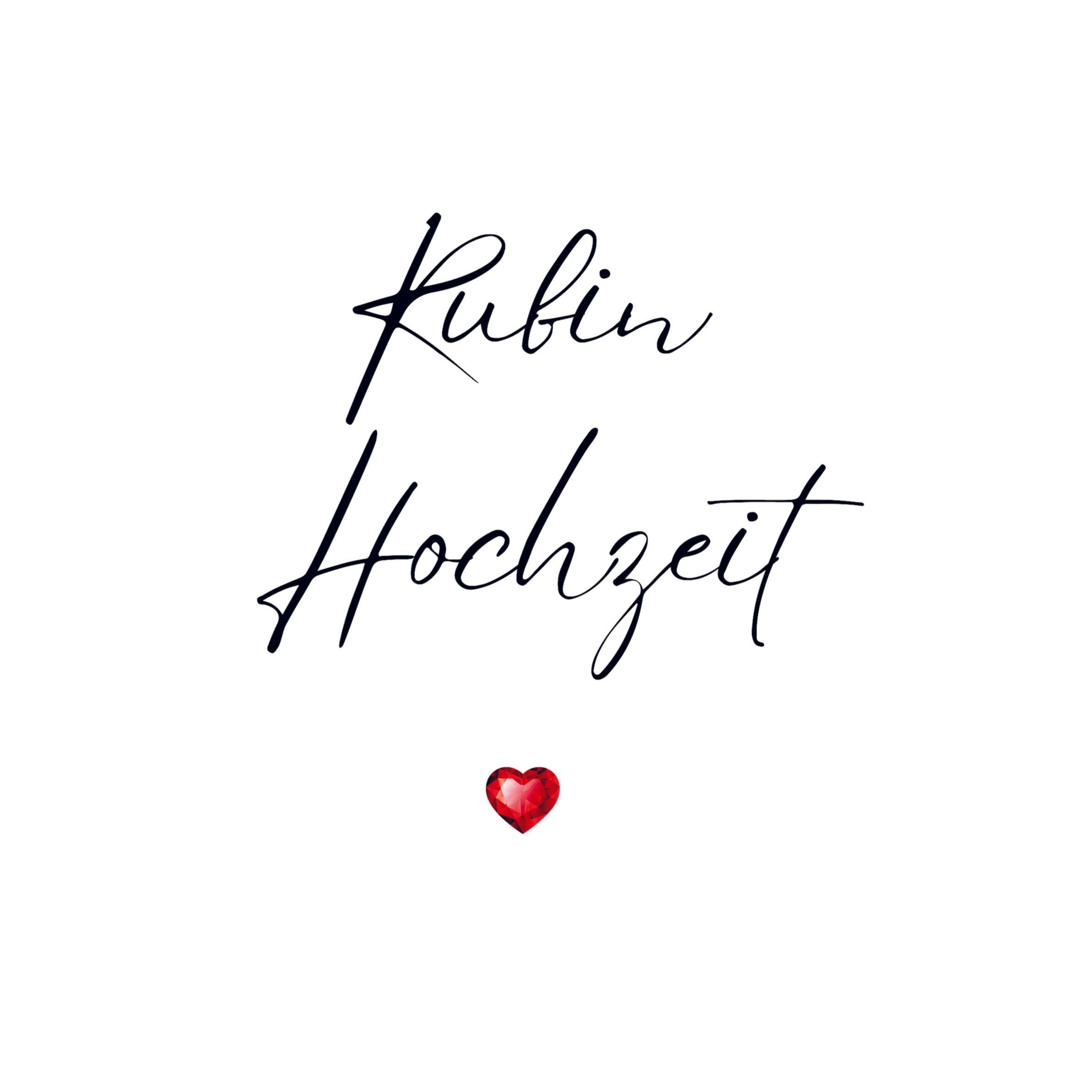 Gästebuch "Rubin Hochzeit"- Premium Gästebuch Blanko: Das edle und neutrale Ausfüllbuch für Erinnerungen, Fotos & Glückwünsche. Das Gästebuch zur ... Meine Gäste Rubin Hochzeit. White Edition. Art & Literature Books