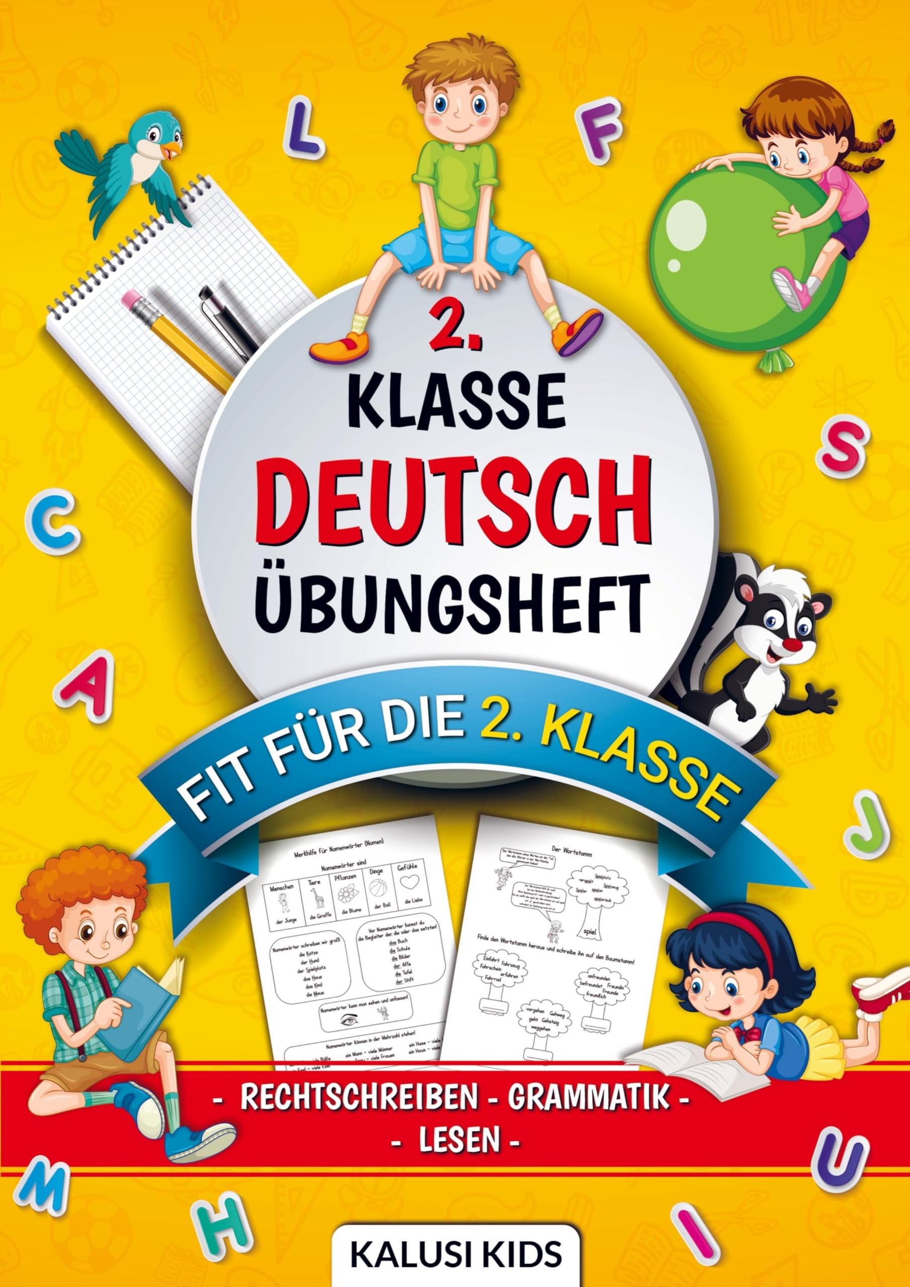 2. Klasse Deutsch Übungsheft: Deutsch lernen mit Spaß! Grammatik, Rechtschreibung und viele weitere Themen die Ihr Kind fördert und fordert Children's books