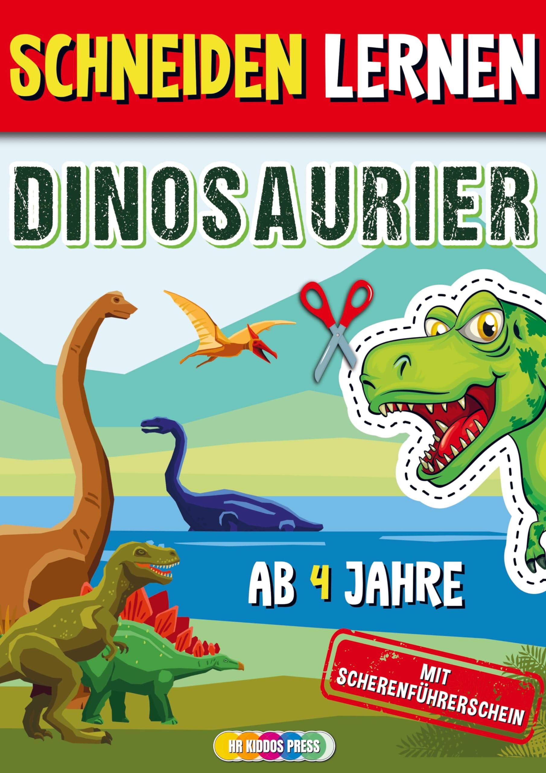 Schneiden Lernen ab 4 Jahre Dinosaurier Children's books