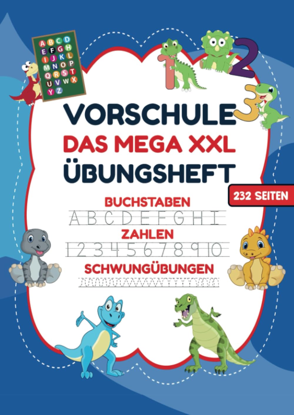 Vorschule Übungsheft - MEGA  XXL für Jungen Books