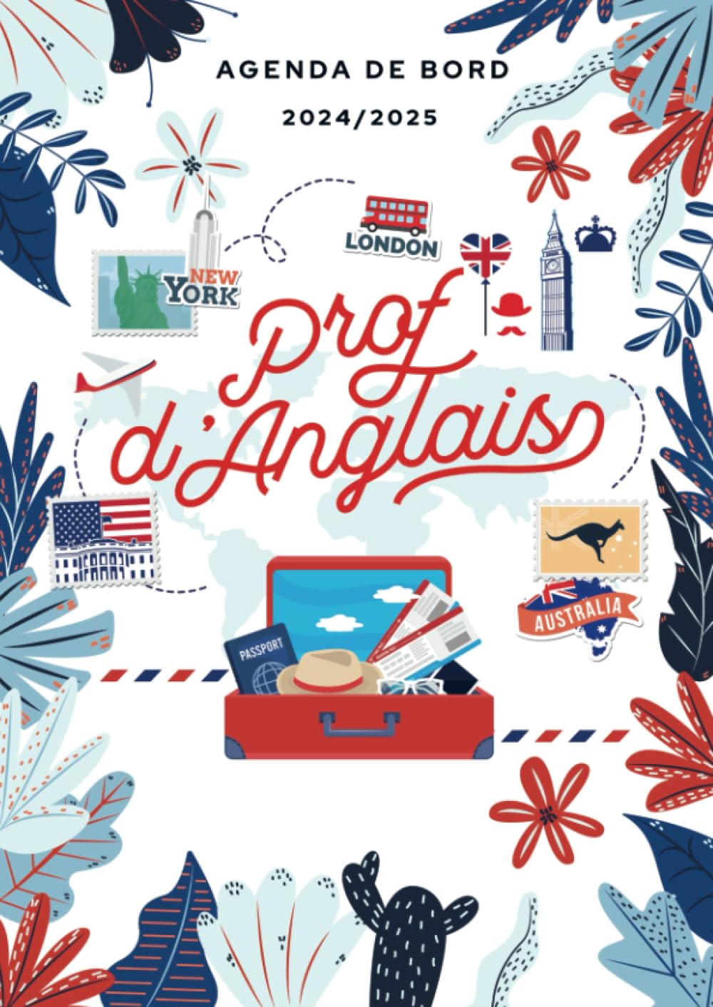 Agenda de bord 2024/2025 professeur d’Anglais: Carnet de bord A4 pour les enseignants Reference Books