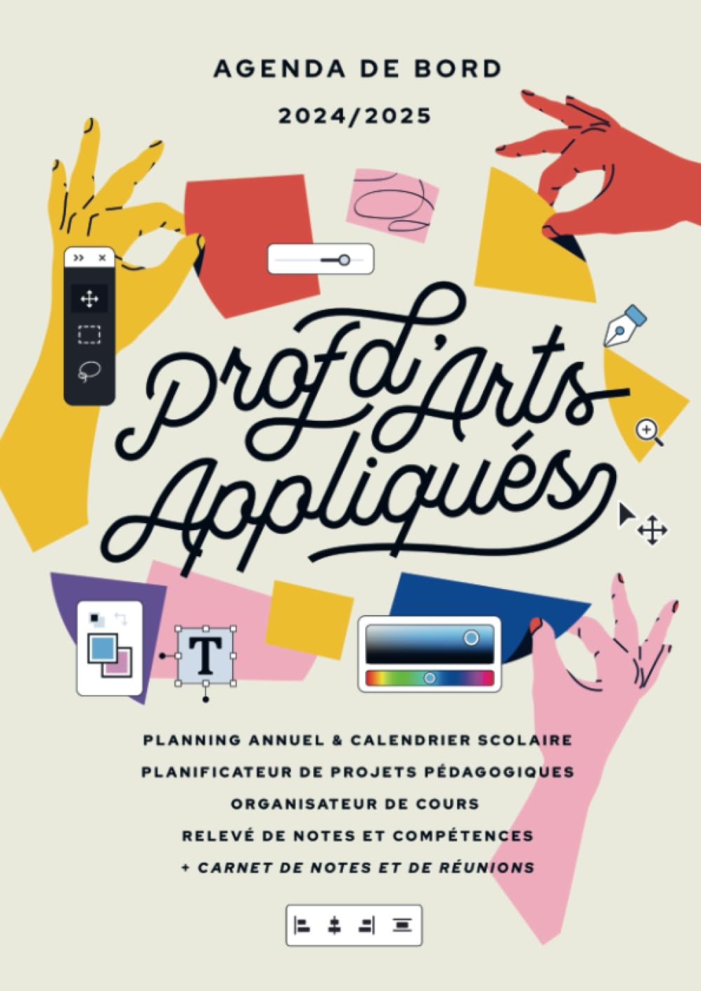 Agenda de bord 2024/2025 professeur d’Arts Appliqués: Carnet de bord A4 pour les enseignants Reference Books