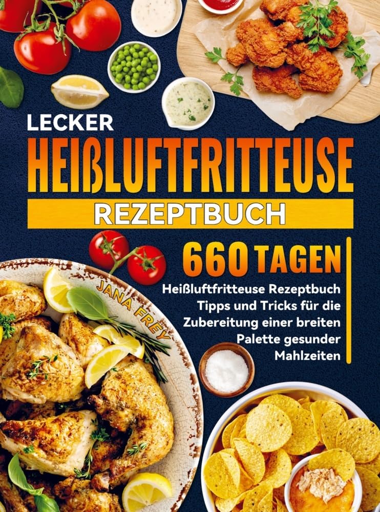 Lecker Heißluftfritteuse Rezeptbuch: 660 Tagen Heißluftfritteuse Rezeptbuch Tipps und Tricks für die Zubereitung einer breiten Palette gesunder Mahlzeiten Leisure, Home & Garden