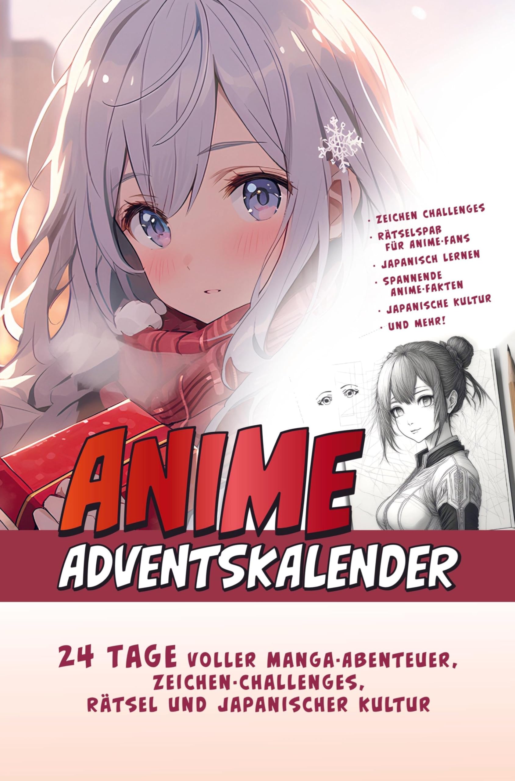 Der Große Anime Adventskalender: 24 Tage voller Manga-Abenteuer, Zeichen-Challenges, Rätsel und Japanischer Kultur | Das ideale Geschenk für Anime-Fan Manga