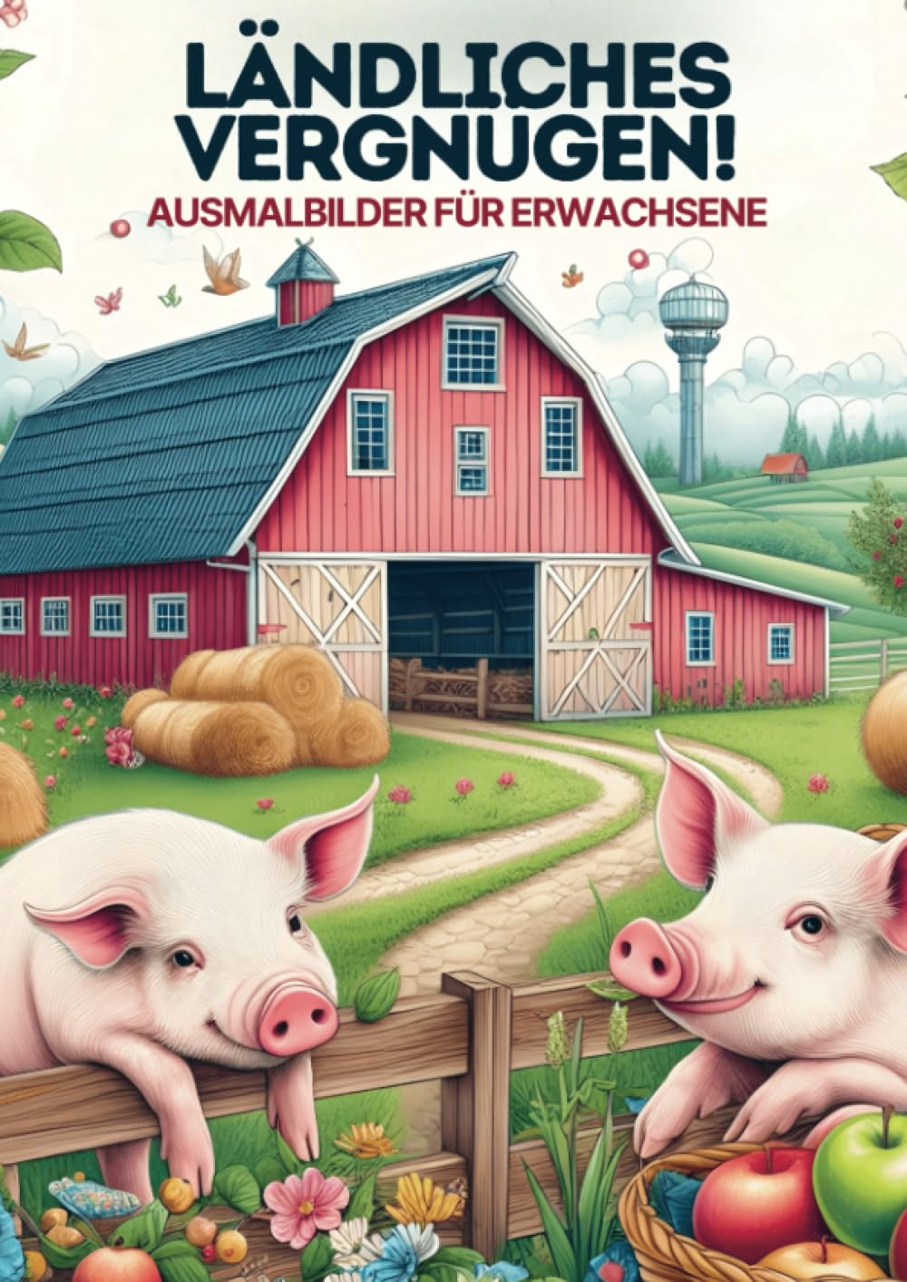 Malen für Erwachsene - Ländliches Vergnugen: 25 Malvorlagen für stundenlange Entspannung Arts & Music