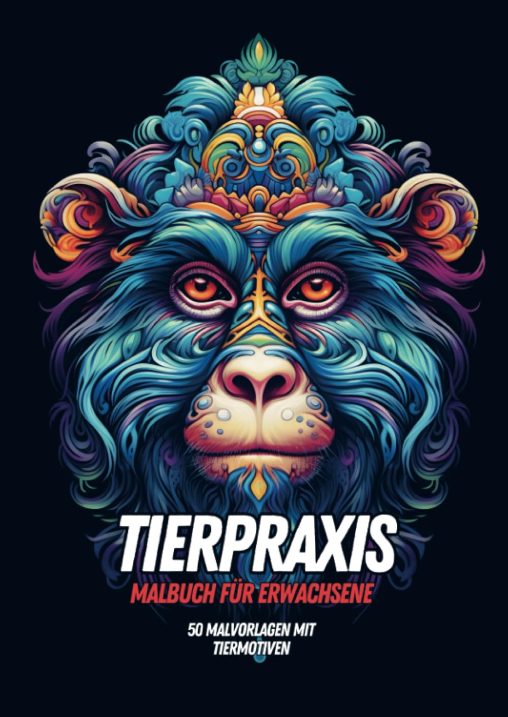 Malbuch für Erwachsene - Tierpraxis: 50 Malseiten mit Mosaik-Tiermustern Leisure & Fun