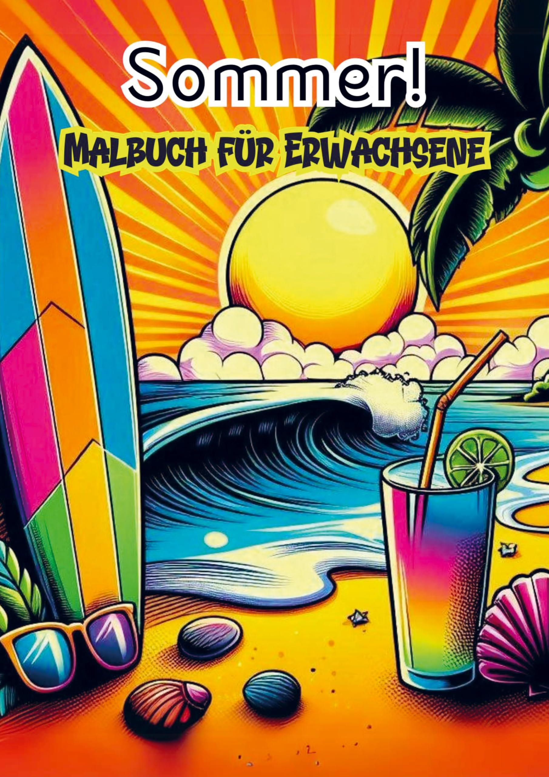 Malbuch fùr Erwachsene - Sommer! Arts & Music