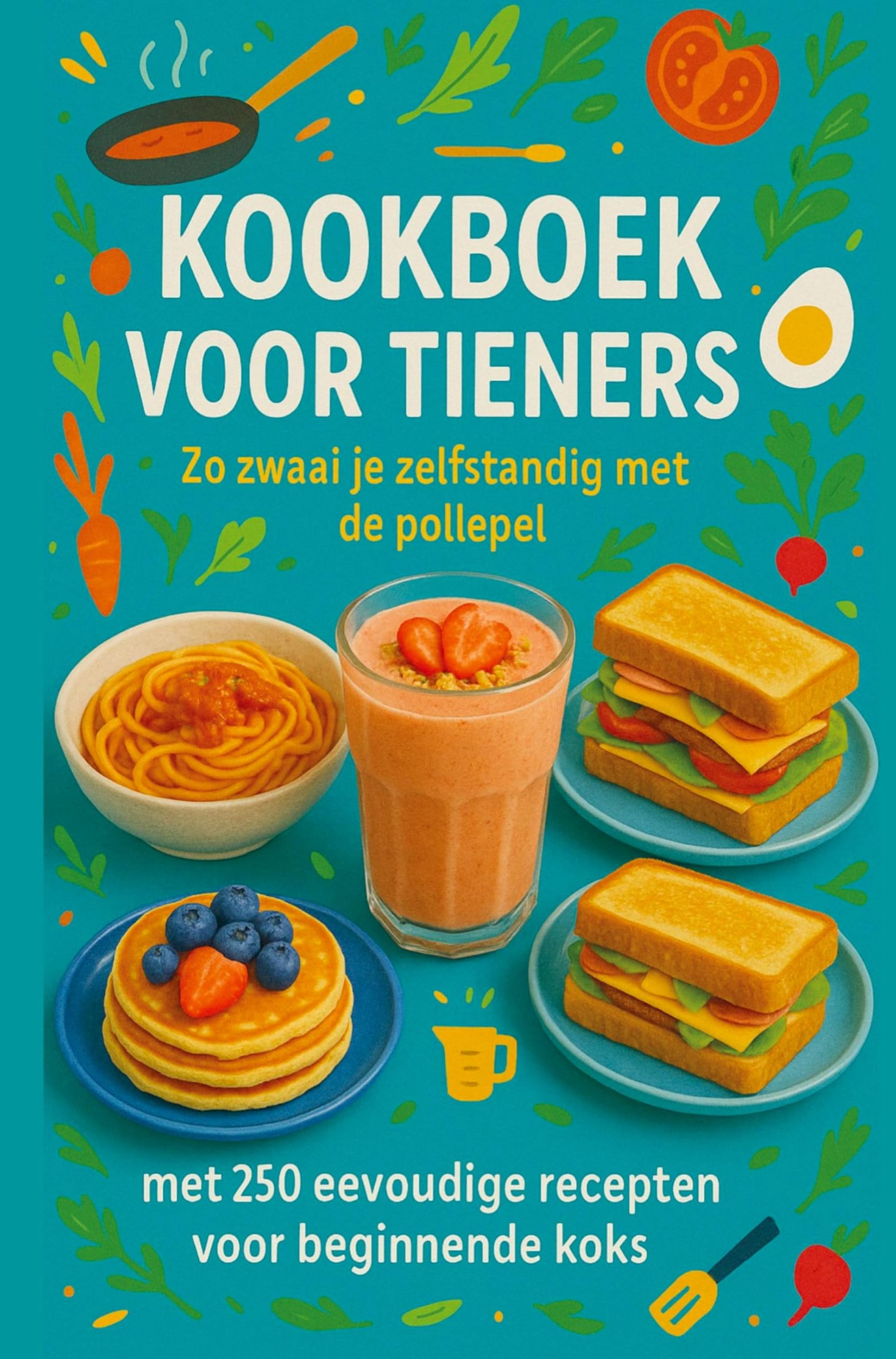 Kookboek voor Tieners Zo zwaai je zelfstandig met de pollepel:Het perfecte cadeau voor tieners  (¿¿¿ 30-dagen eetplan voor tieners (met ontbijt, lunc) Leisure, Home & Garden