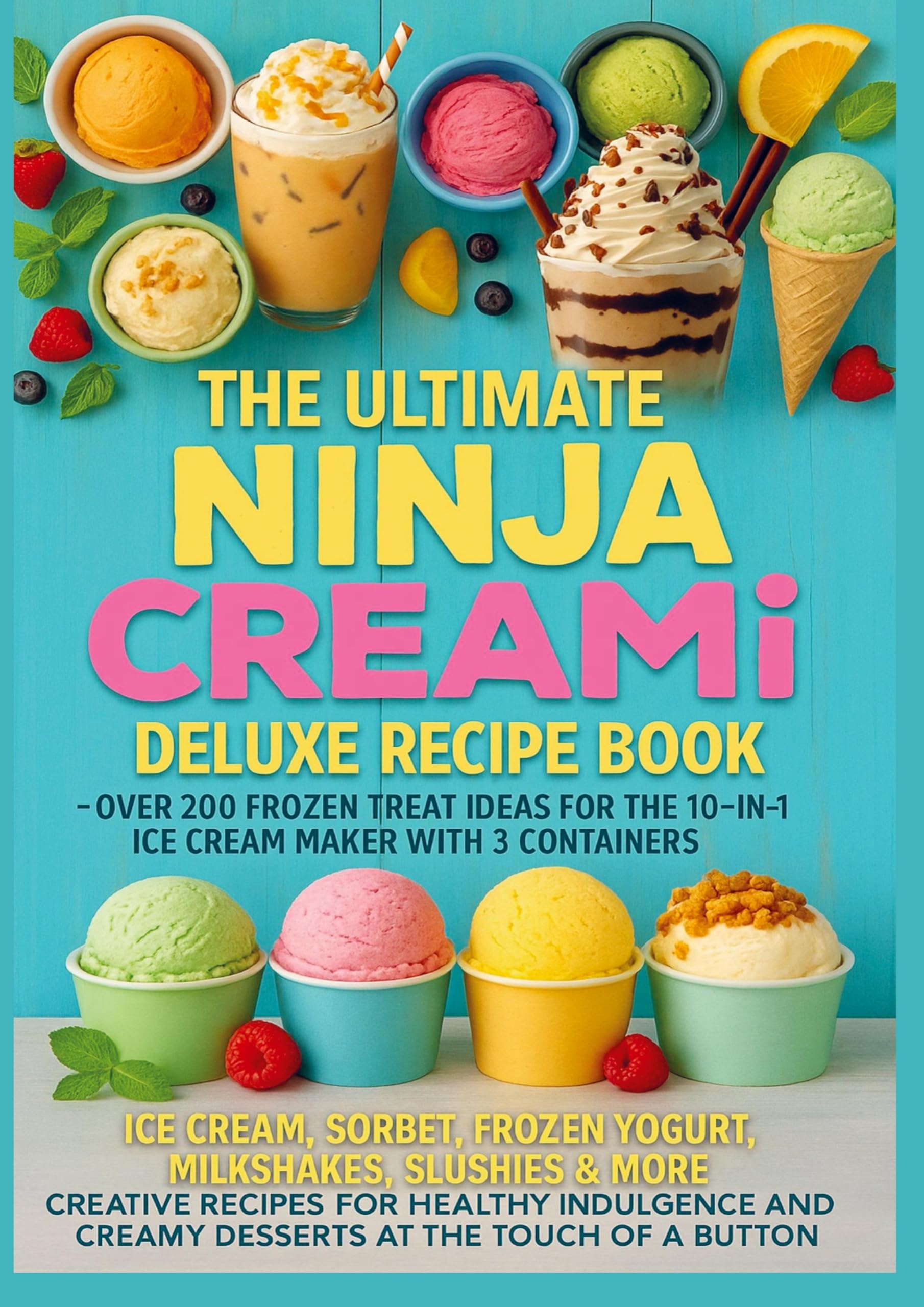 The Ultimate Ninja CREAMi Deluxe Recipe Book- Over 200 Frozen Treat Ideas for the 10-in-1 Ice Cream Maker with 3 Containers Leisure, Home & Garden