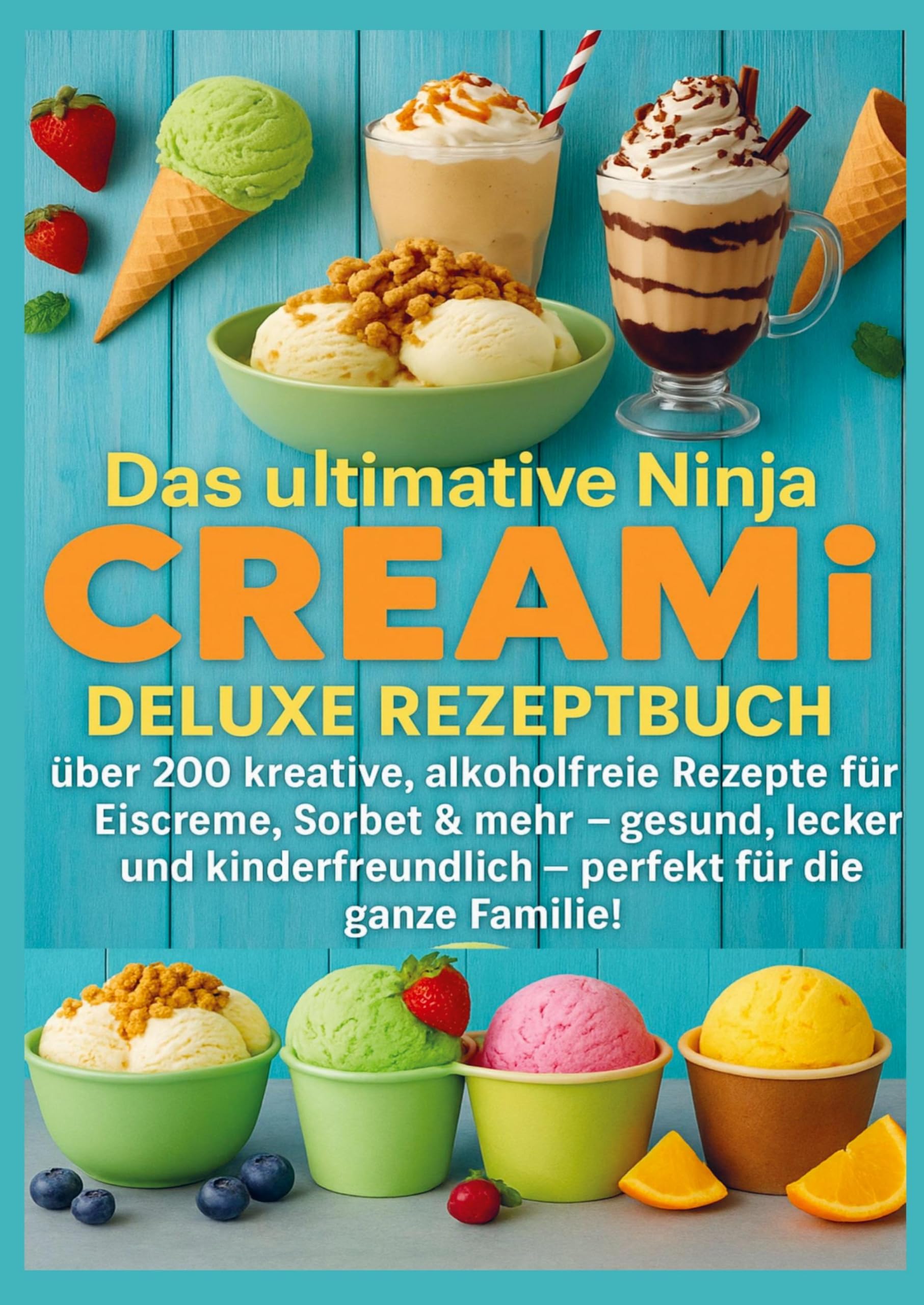 Das ultimative Ninja CREAMi Deluxe Rezeptbuch - über 200 Ideen für gefrorene Leckereien mit der 10-in-1-Eismaschine mit 3 Behältern: Über 200 ... - perfekt für die ganze Familie! Leisure, Home & Garden