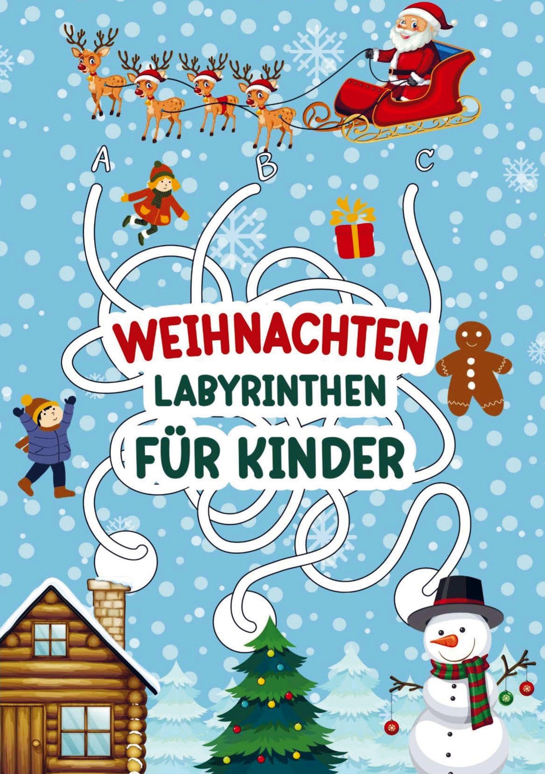 Labyrinthen für Kinder - Weihnachten! Leisure, Home & Garden