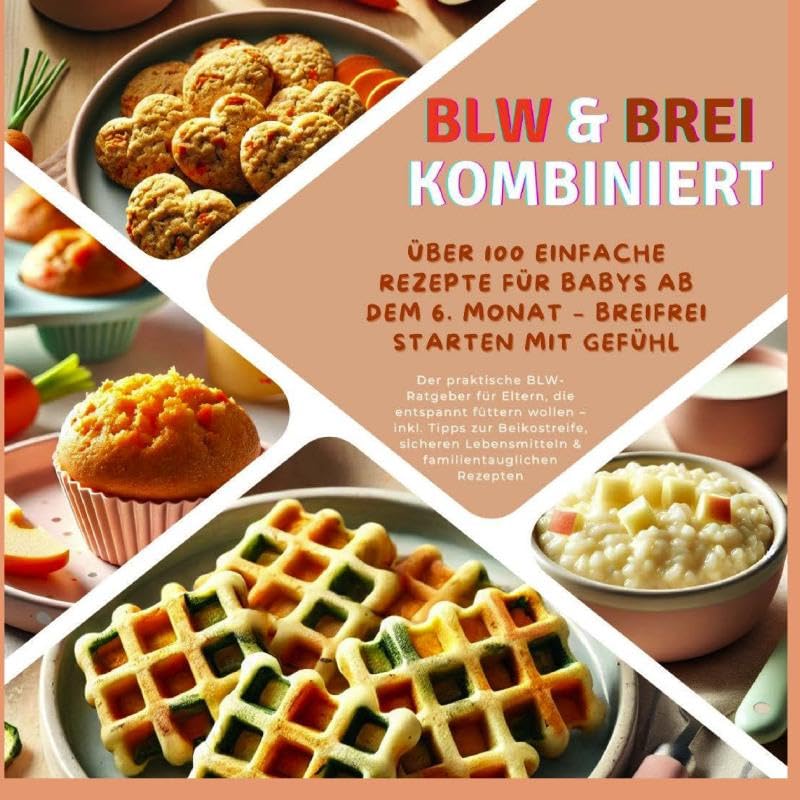 BLW & Brei kombiniert: Über 100 einfache Rezepte für Babys ab dem 6. Monat - Breifrei starten mit Gefühl: Der praktische BLW-Ratgeber für Eltern, die ... zur Beikostreife, sicheren Lebensmitteln Parents & Children