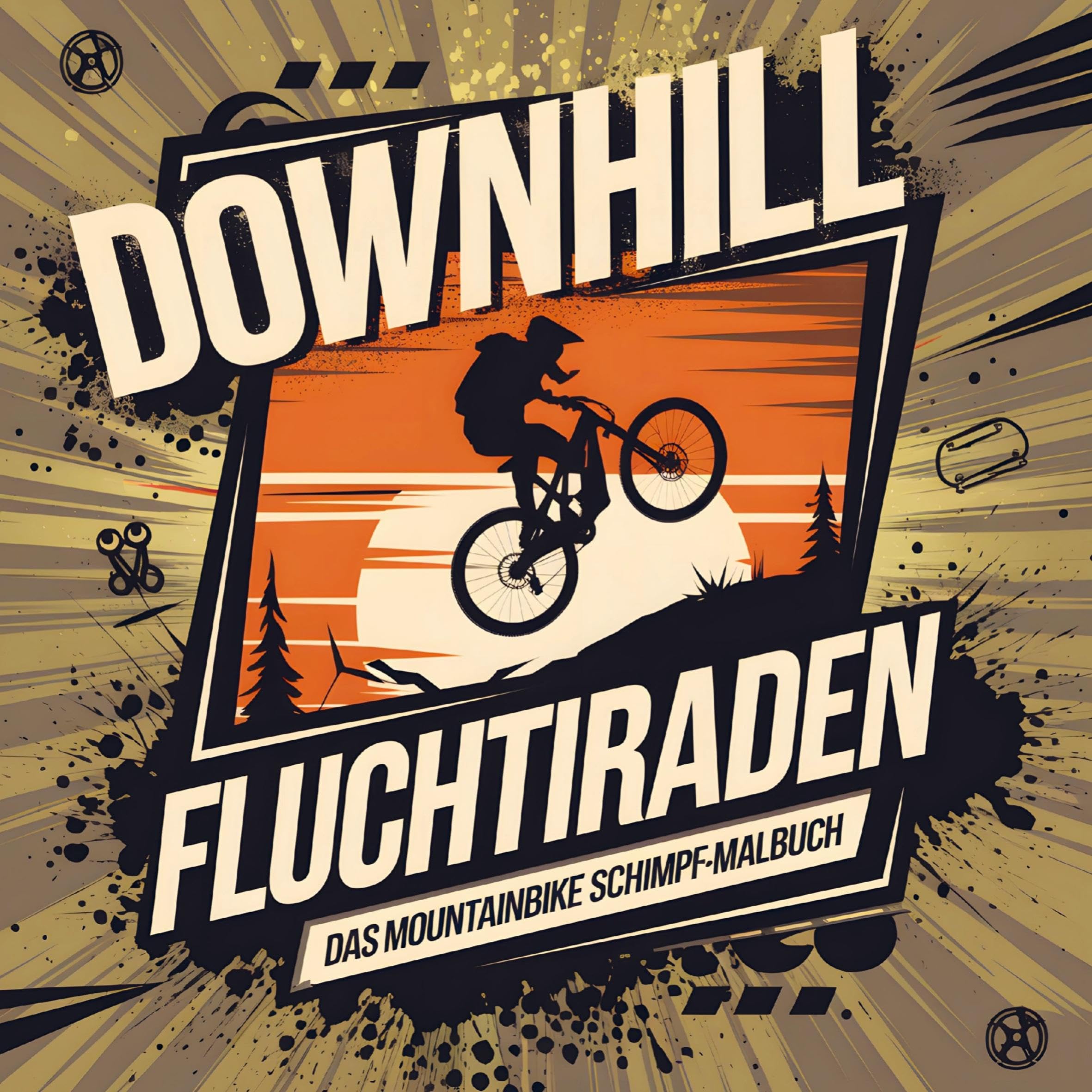 DOWNHILL FLUCHTIRADEN - Das Mountainbike Schimpf-Malbuch Leisure, Home & Garden