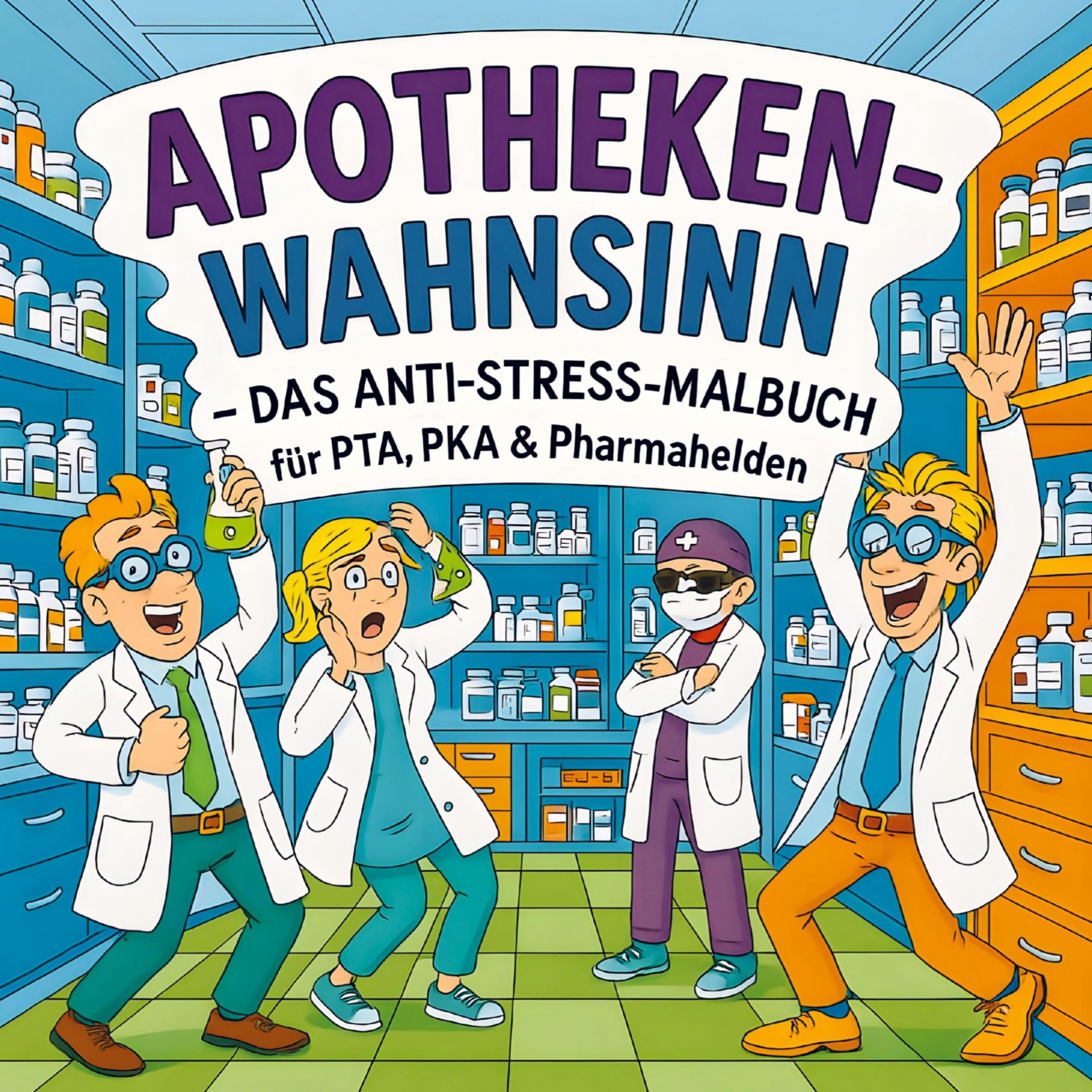 Apothekenwahnsinn - Das Anti-Stress Malbuch Arts & Music