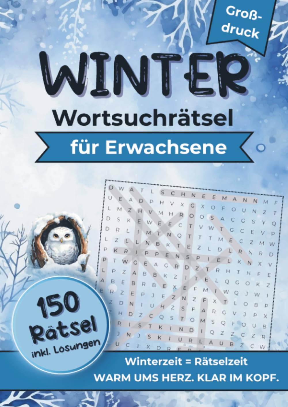 Winter Wortsuchrätsel für Erwachsene (Großdruck) Leisure & Fun