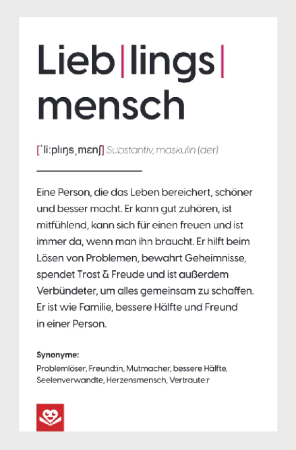 Lieblingsmensch Notizbuch: Die Definition einer besonderen Verbundenheit Leisure, Home & Garden