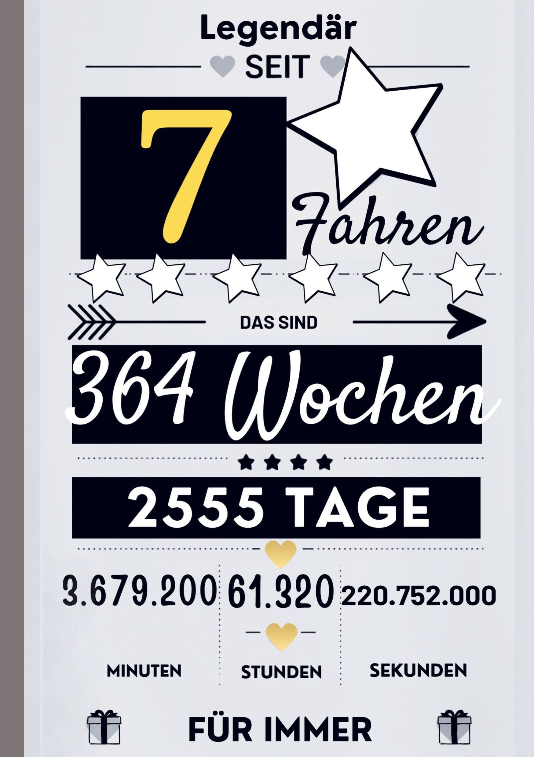 Notizbuch für Jungen 7 Jahre- Geburtstagsgeschenk für 7 jährige Jungen Humour & Satire