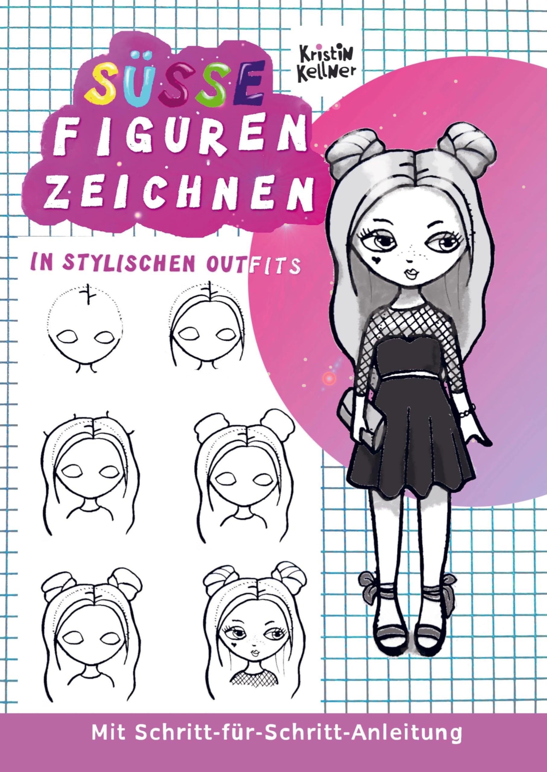 Süße Figuren zeichnen in stylischen Outfits Children's books