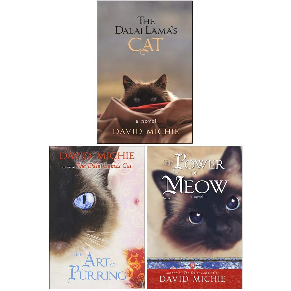 David Michie The Dalai Lamas Cat 3 Books Bundle Collection (The Dalai Lama's Cat, The Art of Purring, The Power of Meow) Books